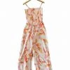 Wanderlust By Abby Smocked Body Jumpsuit NEW