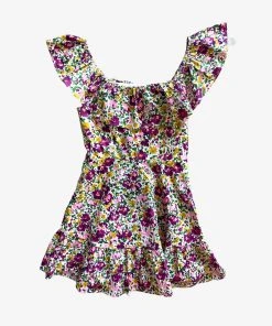 Wanderlust By Abby NEW Floral Print Ruffle Mini Dress