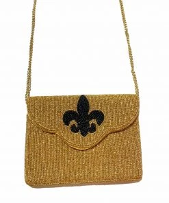 Wanderlust By Abby NEW Fleur De Lis Beaded Bag