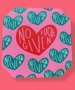 Wanderlust By Abby No F's Given Coaster Set