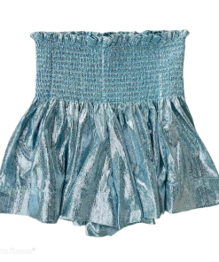 Queen Of Sparkles Powder Blue Swing Shorts NEW