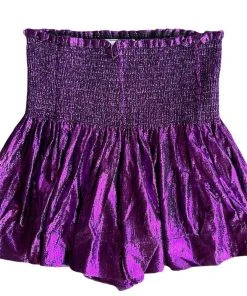 Queen Of Sparkles CLOTHING Queen Of Sparkle Purple Swing Shorts