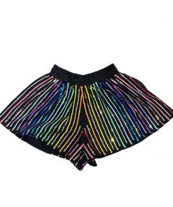 Queen Of Sparkles NEW QOS Rhinestone Sweatshirt Swing Shorts