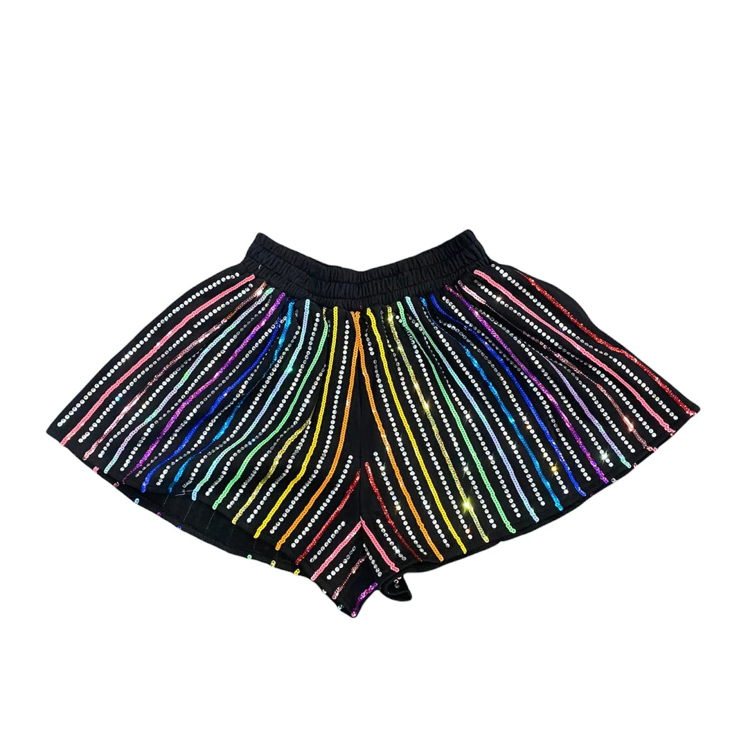 Queen Of Sparkles NEW QOS Rhinestone Sweatshirt Swing Shorts 3 Queen Of Sparkles NEW QOS Rhinestone Sweatshirt Swing Shorts