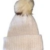 Wanderlust By Abby SALE Ivory Ribbed Beanie