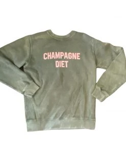Wanderlust By Abby Champagne Diet Sweatshirt NEW