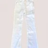 Wanderlust By Abby High Rise Frayed Hem Flare Jeans NEW