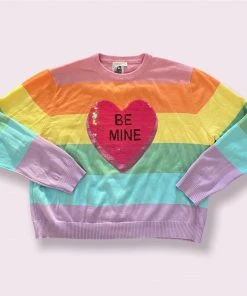 Queen Of Sparkles Be Mine Sweater NEW