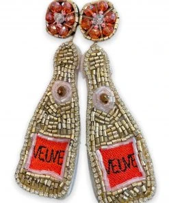 Wanderlust By Abby NEW Beaded Alcohol Bottle Earrings