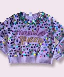 Queen Of Sparkles Mambo Queen Sweater NEW