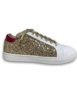 Wanderlust By Abby Posh Gold Glitz Sneakers NEW