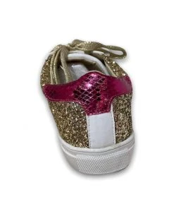 Wanderlust By Abby Posh Gold Glitz Sneakers NEW