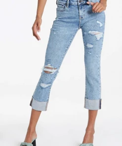 Wanderlust By Abby Blaire High Rise Cuffed Slim Jeans