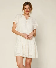 Wanderlust By Abby NEW Textured Babydoll Dress