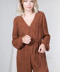 Wanderlust By Abby Polka Dot Printed Jumpsuit NEW