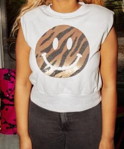 Queen Of Sparkles Smiley Sweatshirt Tank CLOTHING