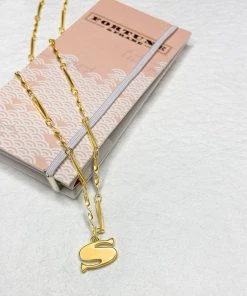 Wanderlust By Abby Letter Necklace NEW