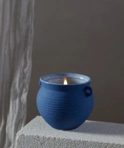 Wanderlust By Abby Santorini 8.5 Oz- Blue Ceramic NEW