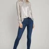 Wanderlust By Abby NEW Foil Mock Neck Long Sleeve