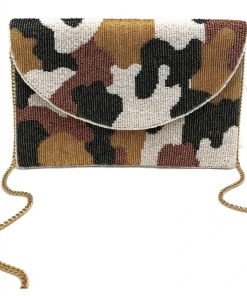 Wanderlust By Abby NEW Camel Camo Clutch