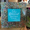 Wanderlust By Abby NEW Confetti Acrylic Picture Frame