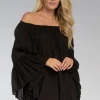 Wanderlust By Abby Black Off Shoulder Top