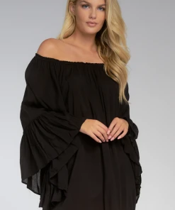 Wanderlust By Abby Black Off Shoulder Top