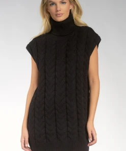 Wanderlust By Abby NEW Cap Sleeve Turtleneck Dress