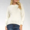 Wanderlust By Abby NEW Cream Crewneck Sweater