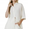 Wanderlust By Abby Oversized Linen Top CLOTHING