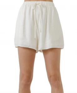 Wanderlust By Abby Oversized Linen Shorts
