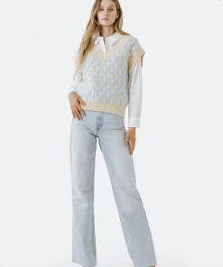 Wanderlust By Abby Checker Knit Vest