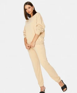 Wanderlust By Abby On Repeat Sweatpant In Sand