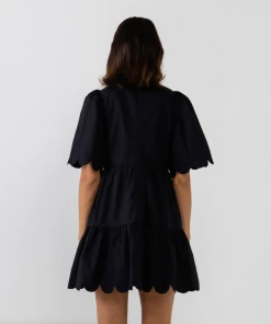 Wanderlust By Abby Scallop Detail Mini Dress NEW