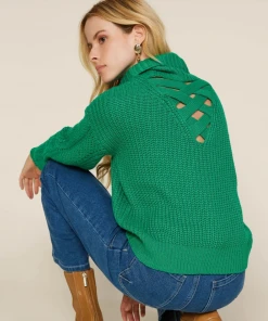 Wanderlust By Abby Cross Detail Turtleneck Sweater