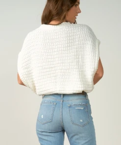 Wanderlust By Abby Front Tie Sweater Top NEW