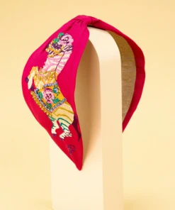 Wanderlust By Abby NEW Embroidered Zebra Carnival Headband