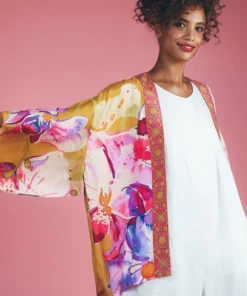 Wanderlust By Abby Orchid Kimono Jacket NEW