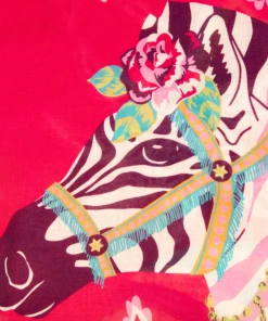 Wanderlust By Abby NEW Zebra Print Carnival Scarf