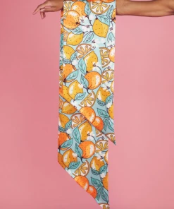 Wanderlust By Abby Citrus Fruits Neck Scarf NEW