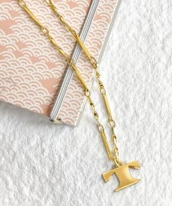 Wanderlust By Abby Letter Necklace NEW