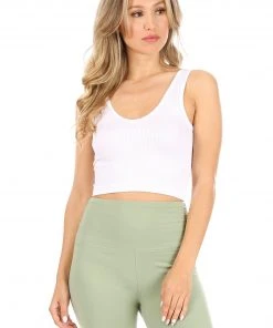 Wanderlust By Abby NEW Rib V Neck Brami