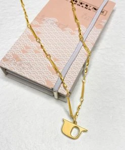 Wanderlust By Abby Letter Necklace NEW