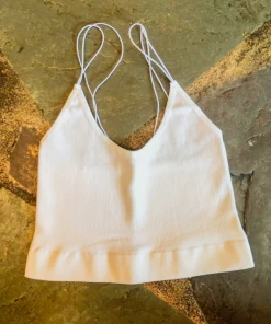 Wanderlust By Abby Seamless Ribbed Elastic Spaghetti Brami