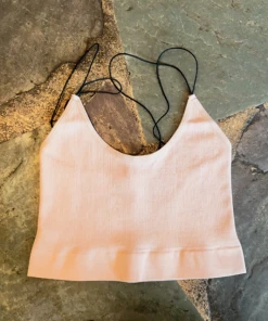 Wanderlust By Abby Seamless Ribbed Elastic Spaghetti Brami