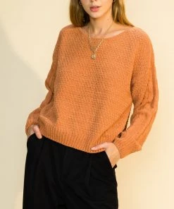Wanderlust By Abby NEW Relaxed Balloon Sleeve Sweater