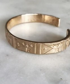 Mimosa Handcrafted JEWELRY Mimosa Acadian Flag Cuff