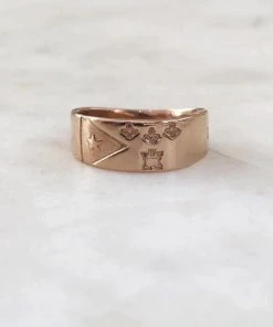 Mimosa Handcrafted Mimosa Acadian Flag Ring