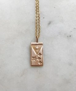 Mimosa Handcrafted Mimosa Acadian Flag Necklace