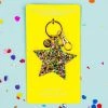 Wanderlust By Abby Confetti Acrylic Star Keychain NEW